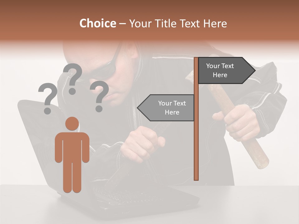 Password Work Male PowerPoint Template