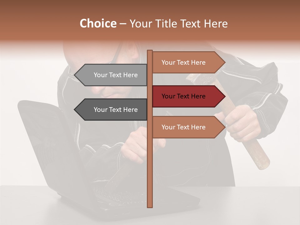 Password Work Male PowerPoint Template
