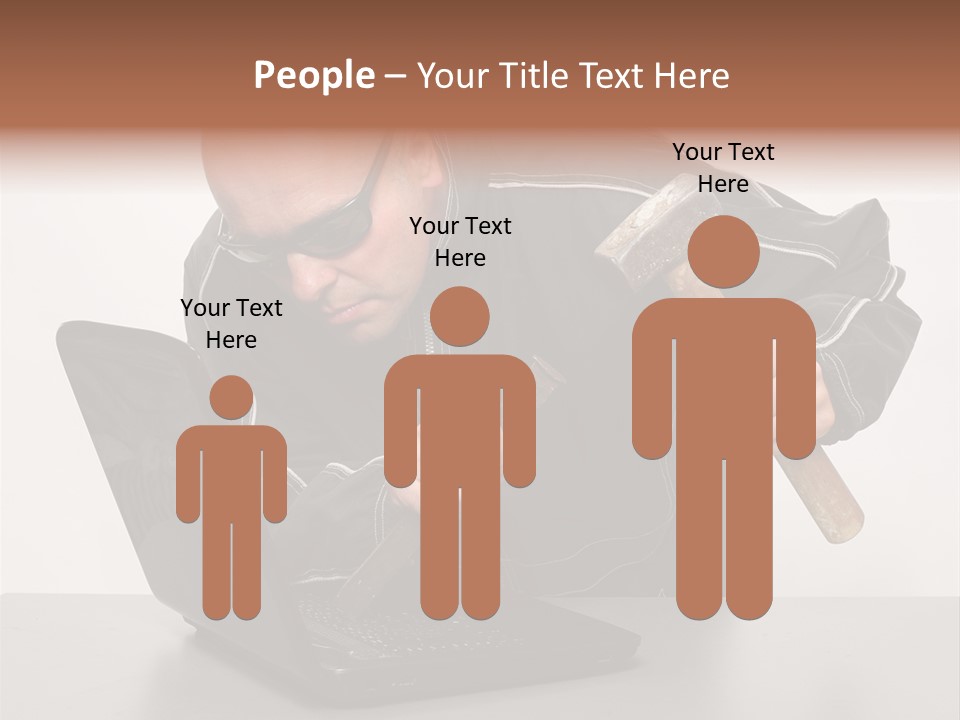 Password Work Male PowerPoint Template