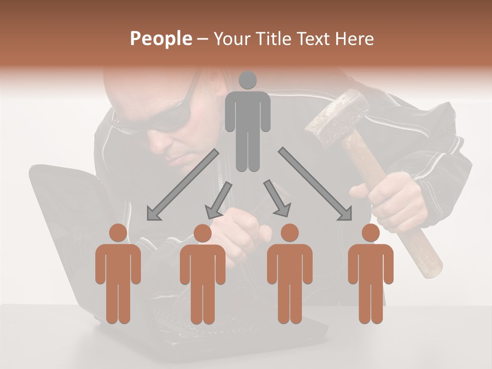 Password Work Male PowerPoint Template