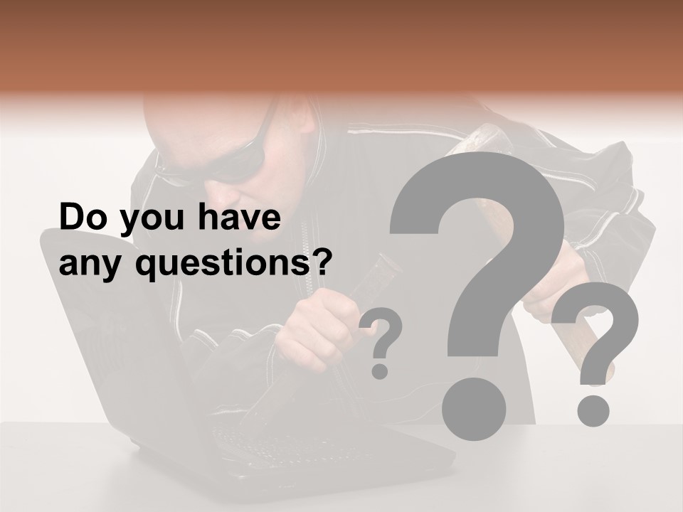 Password Work Male PowerPoint Template