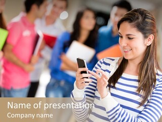 Attractive Casual Hispanic PowerPoint Template