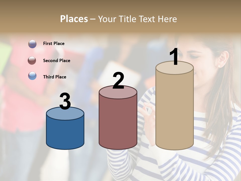 Attractive Casual Hispanic PowerPoint Template