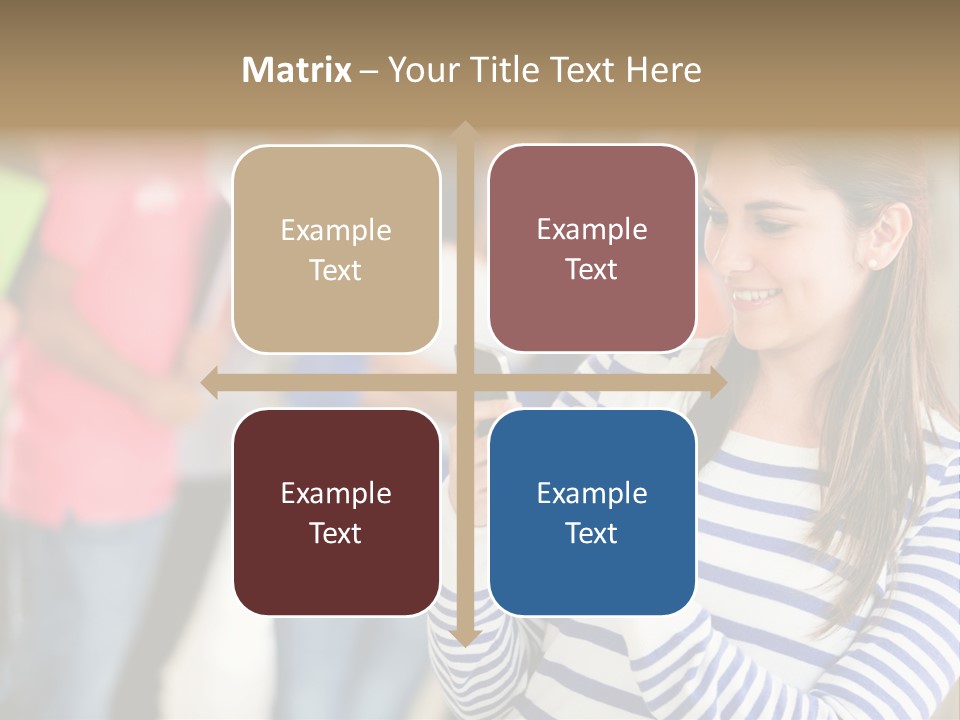 Attractive Casual Hispanic PowerPoint Template