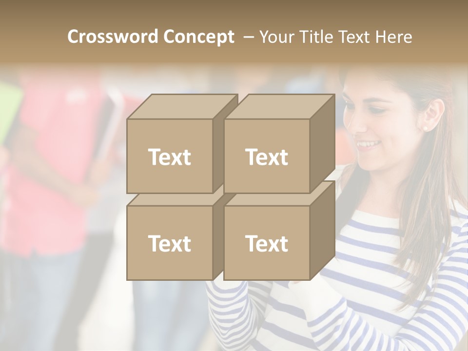 Attractive Casual Hispanic PowerPoint Template