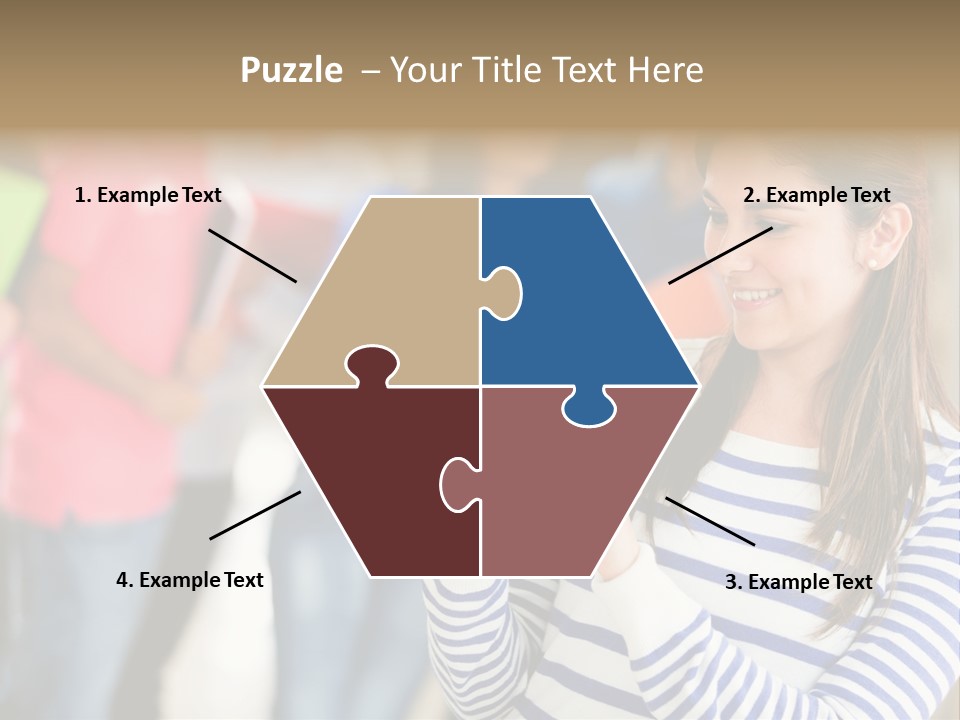 Attractive Casual Hispanic PowerPoint Template