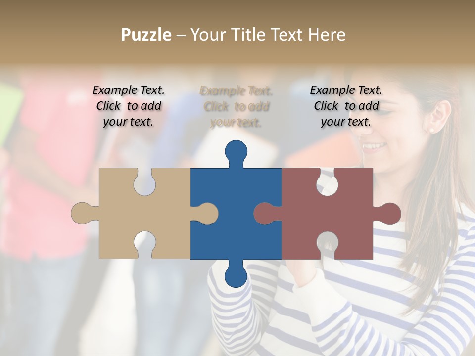 Attractive Casual Hispanic PowerPoint Template