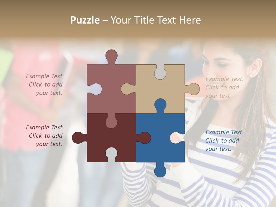 Attractive Casual Hispanic PowerPoint Template