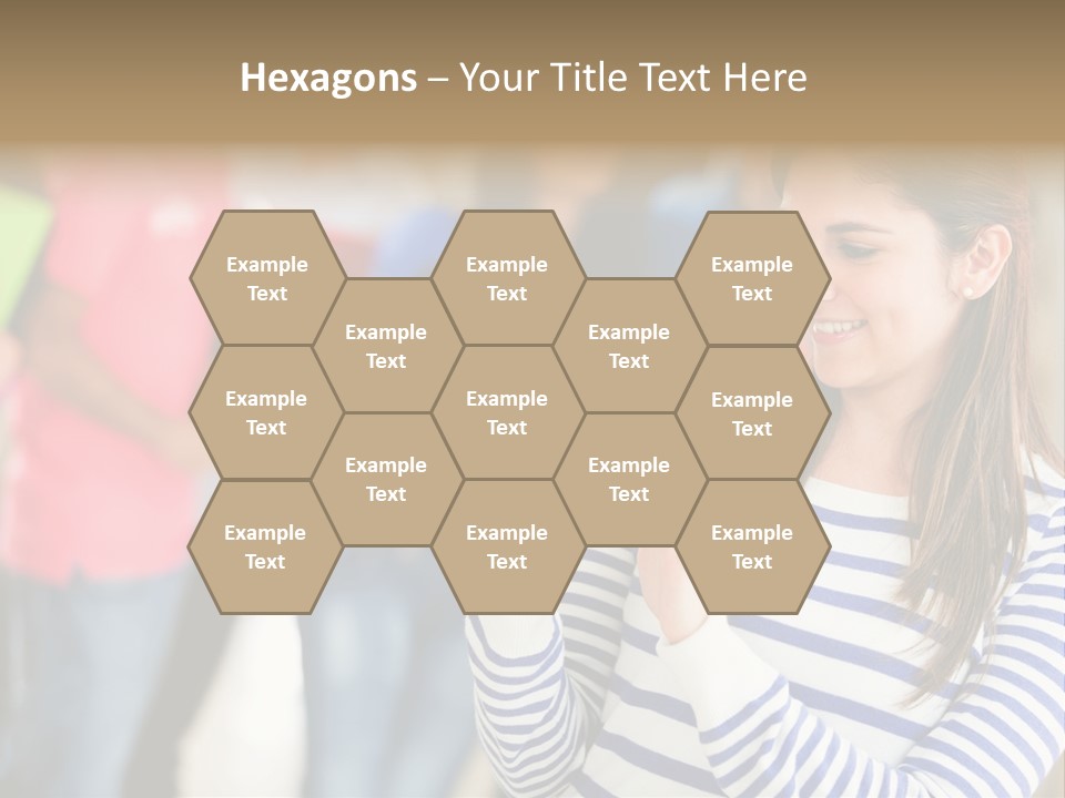 Attractive Casual Hispanic PowerPoint Template