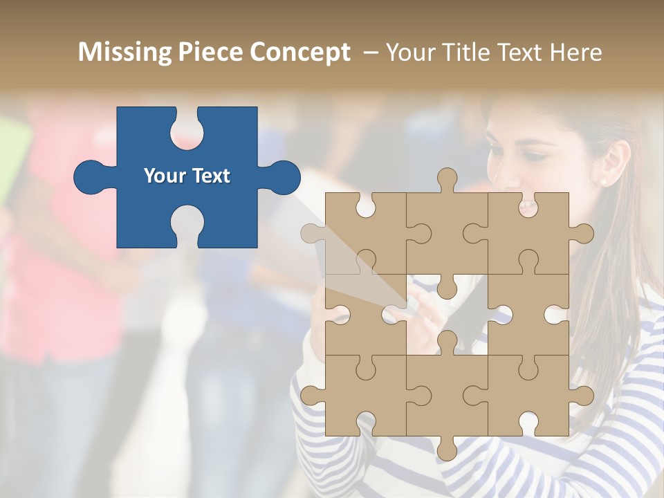 Attractive Casual Hispanic PowerPoint Template