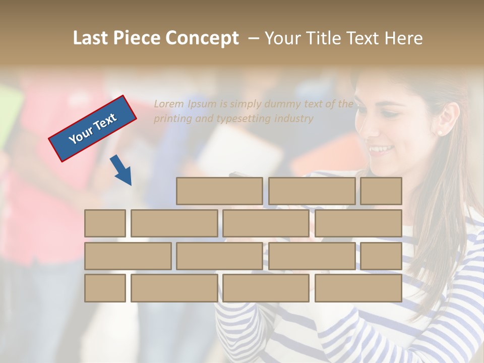 Attractive Casual Hispanic PowerPoint Template