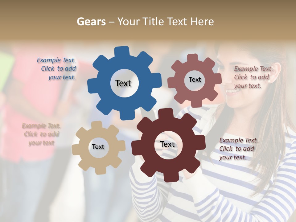 Attractive Casual Hispanic PowerPoint Template