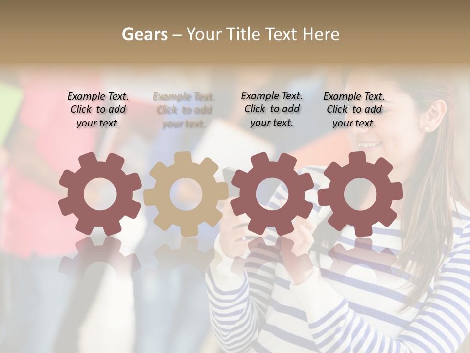 Attractive Casual Hispanic PowerPoint Template