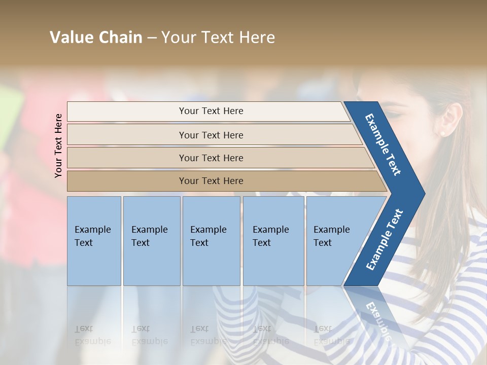 Attractive Casual Hispanic PowerPoint Template
