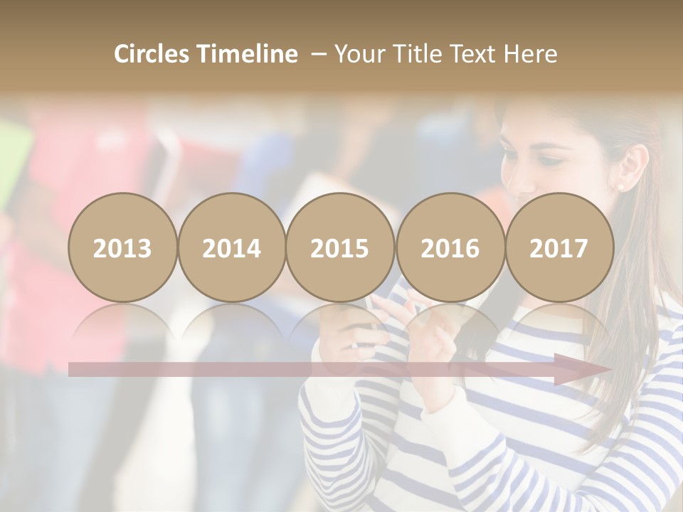 Attractive Casual Hispanic PowerPoint Template