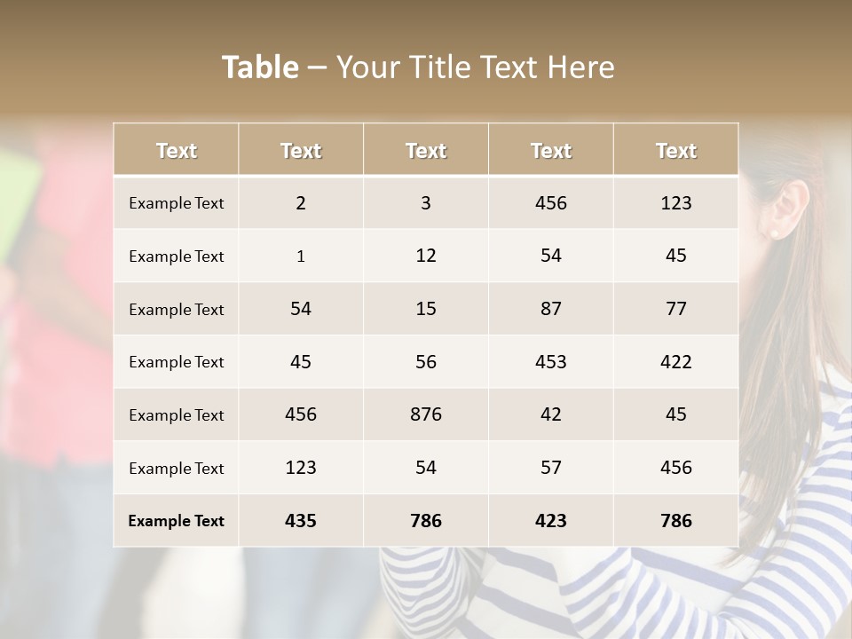 Attractive Casual Hispanic PowerPoint Template