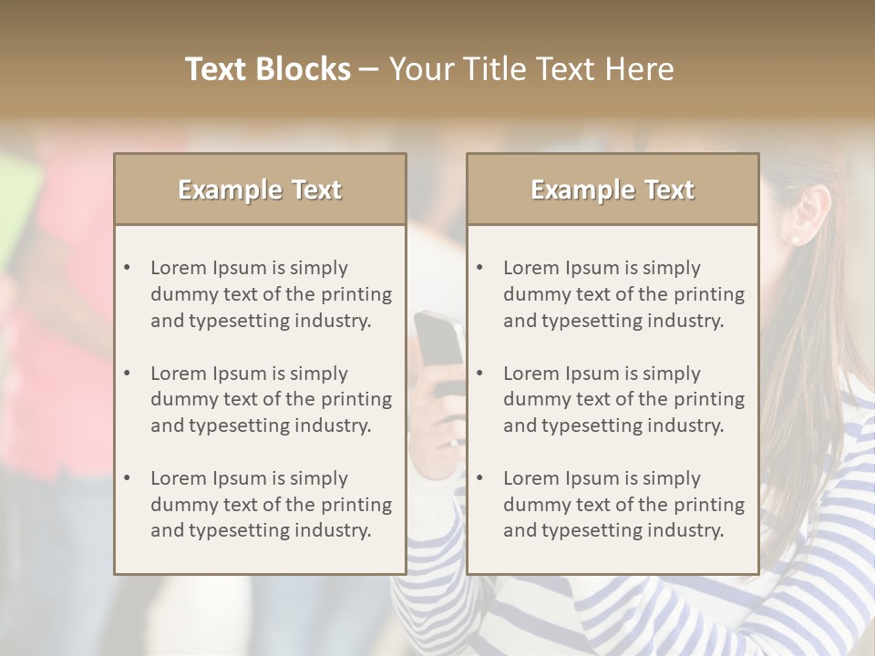 Attractive Casual Hispanic PowerPoint Template