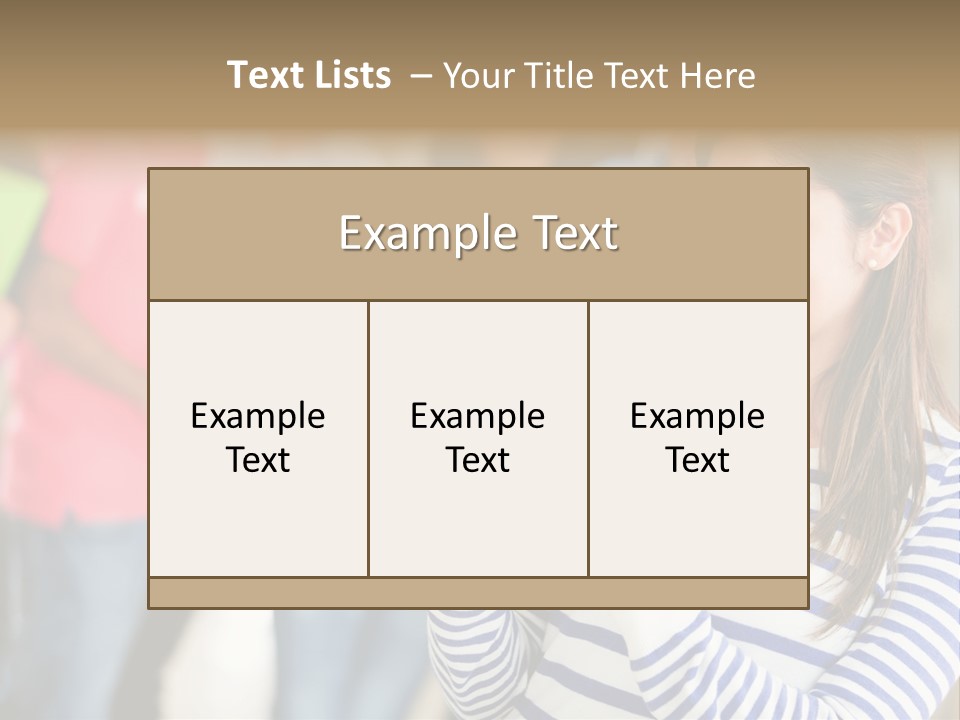 Attractive Casual Hispanic PowerPoint Template
