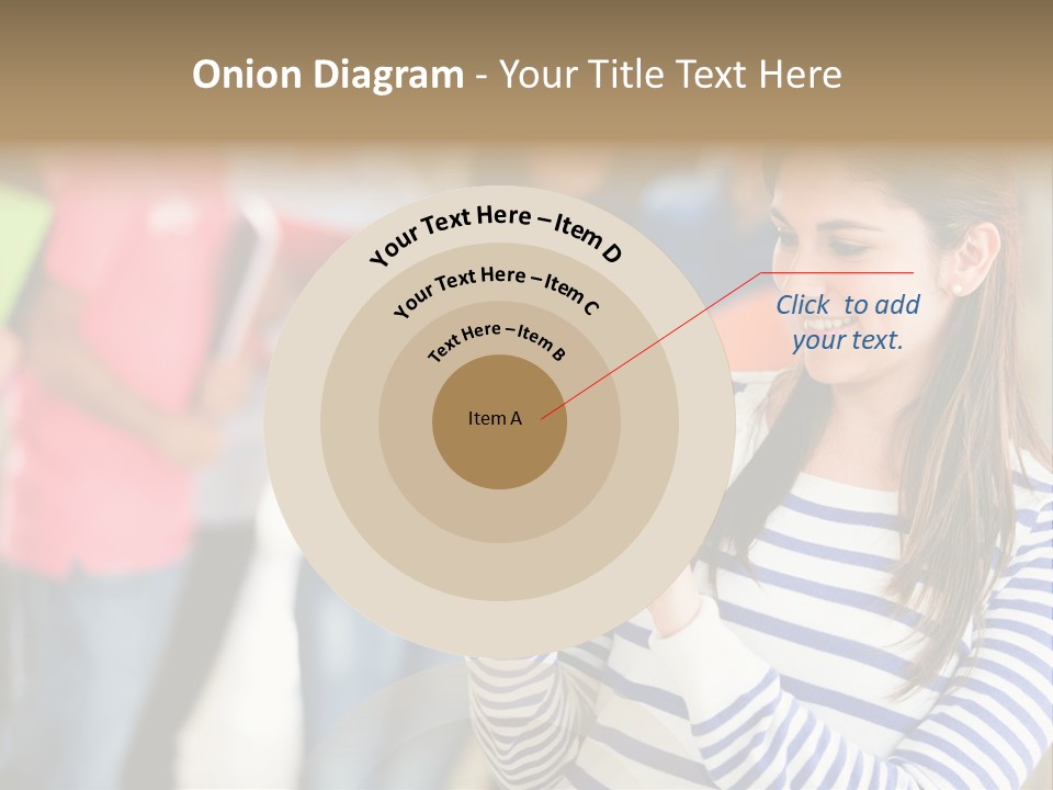 Attractive Casual Hispanic PowerPoint Template