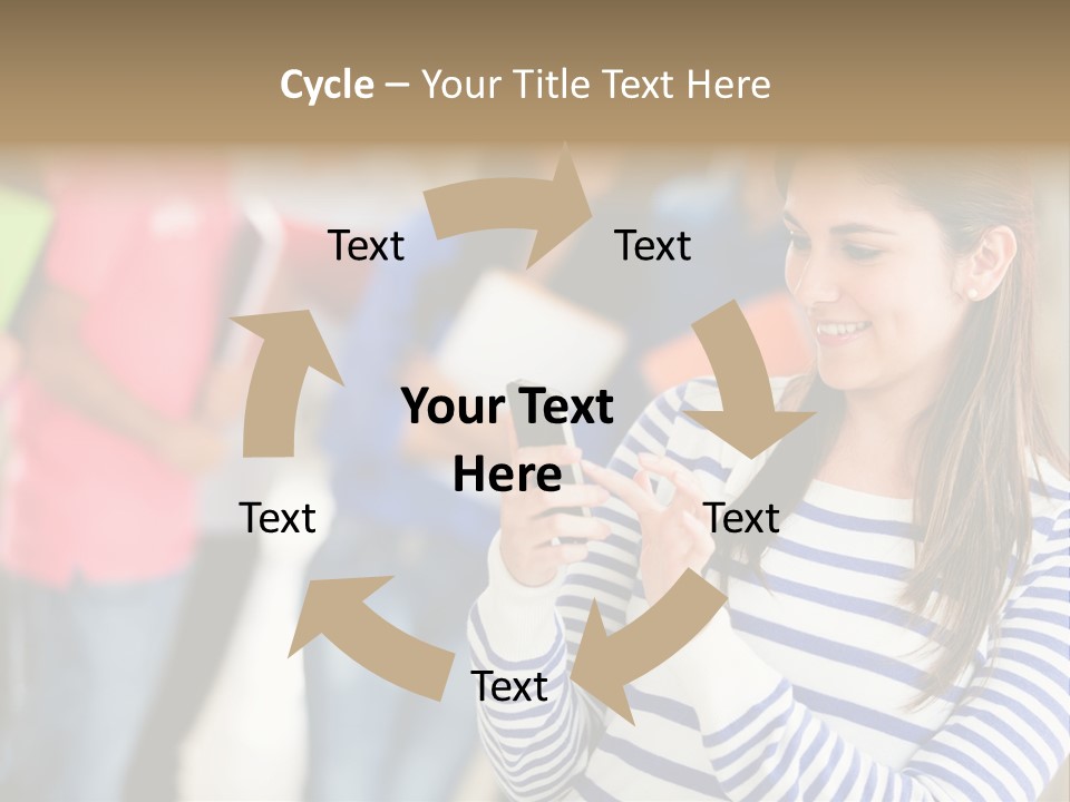 Attractive Casual Hispanic PowerPoint Template