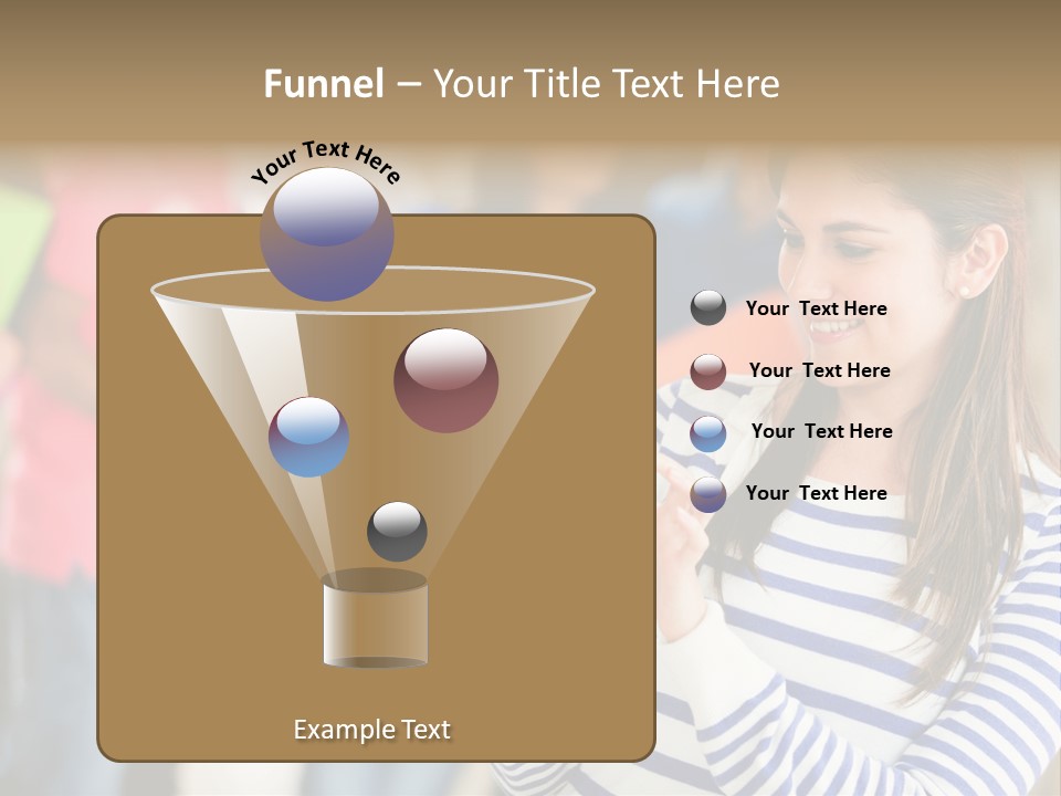 Attractive Casual Hispanic PowerPoint Template