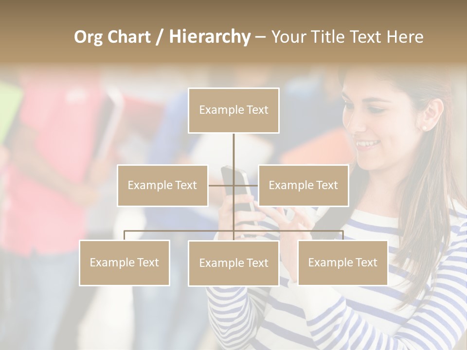 Attractive Casual Hispanic PowerPoint Template