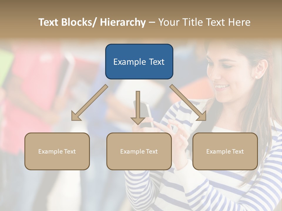 Attractive Casual Hispanic PowerPoint Template