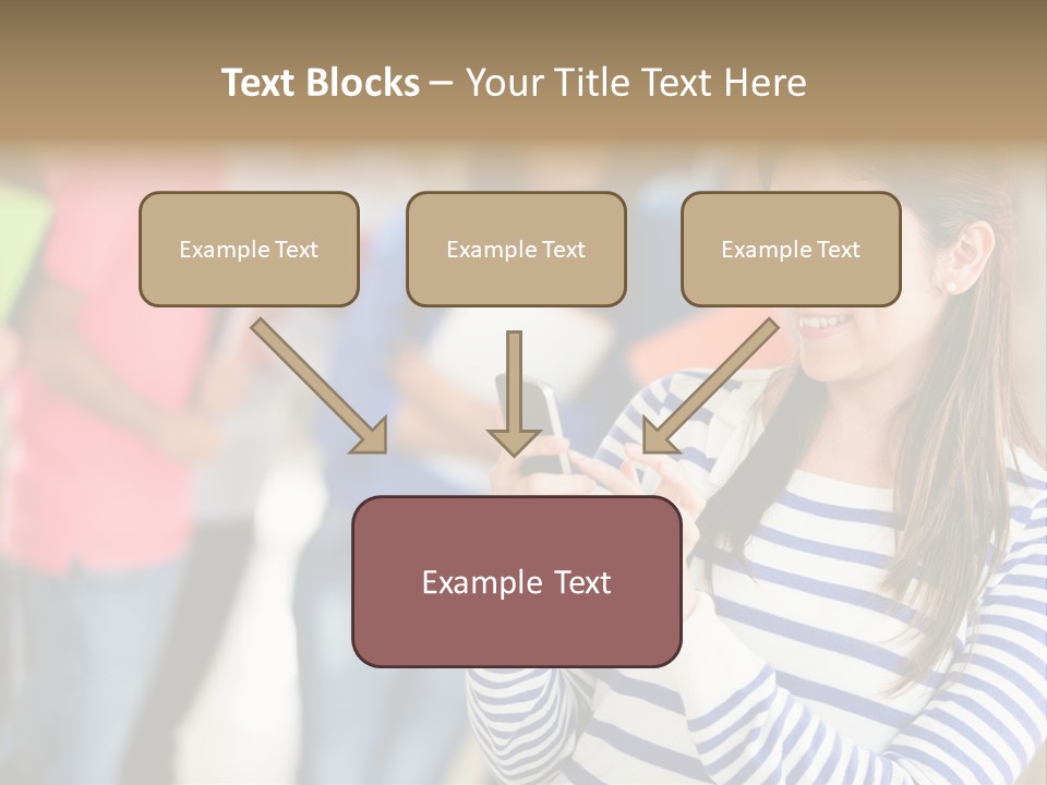 Attractive Casual Hispanic PowerPoint Template