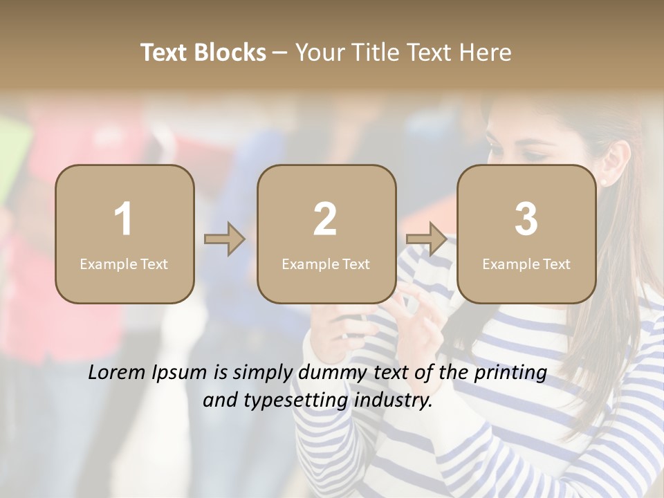Attractive Casual Hispanic PowerPoint Template