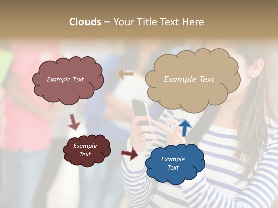 Attractive Casual Hispanic PowerPoint Template