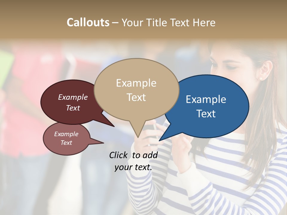 Attractive Casual Hispanic PowerPoint Template