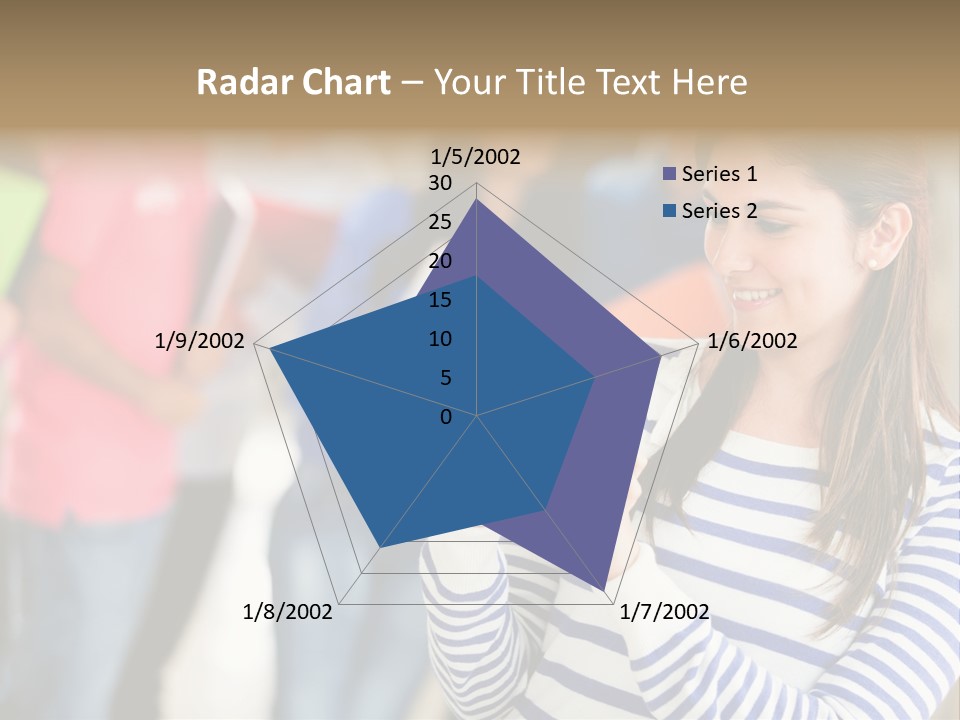 Attractive Casual Hispanic PowerPoint Template