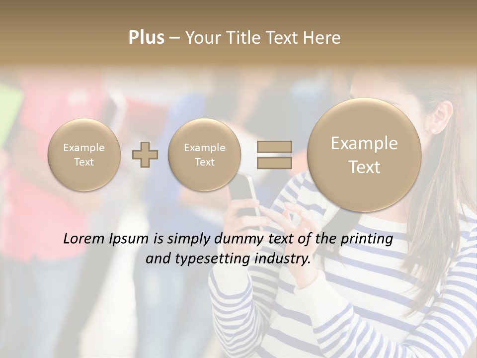 Attractive Casual Hispanic PowerPoint Template