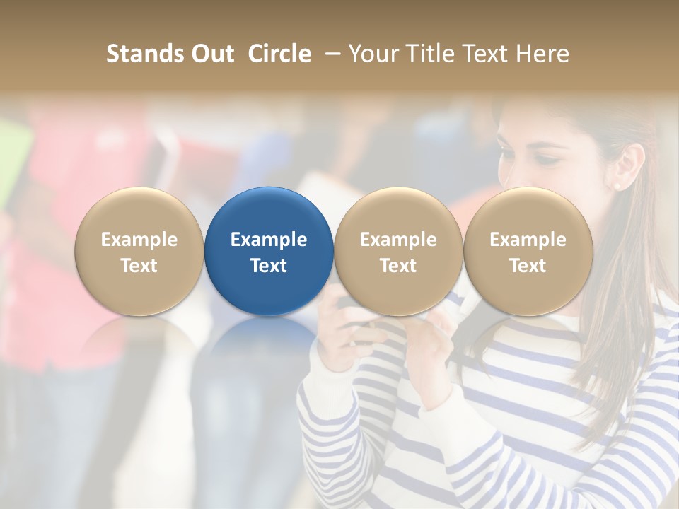 Attractive Casual Hispanic PowerPoint Template