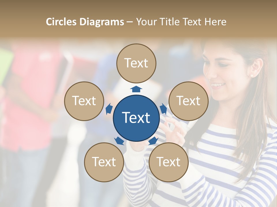 Attractive Casual Hispanic PowerPoint Template