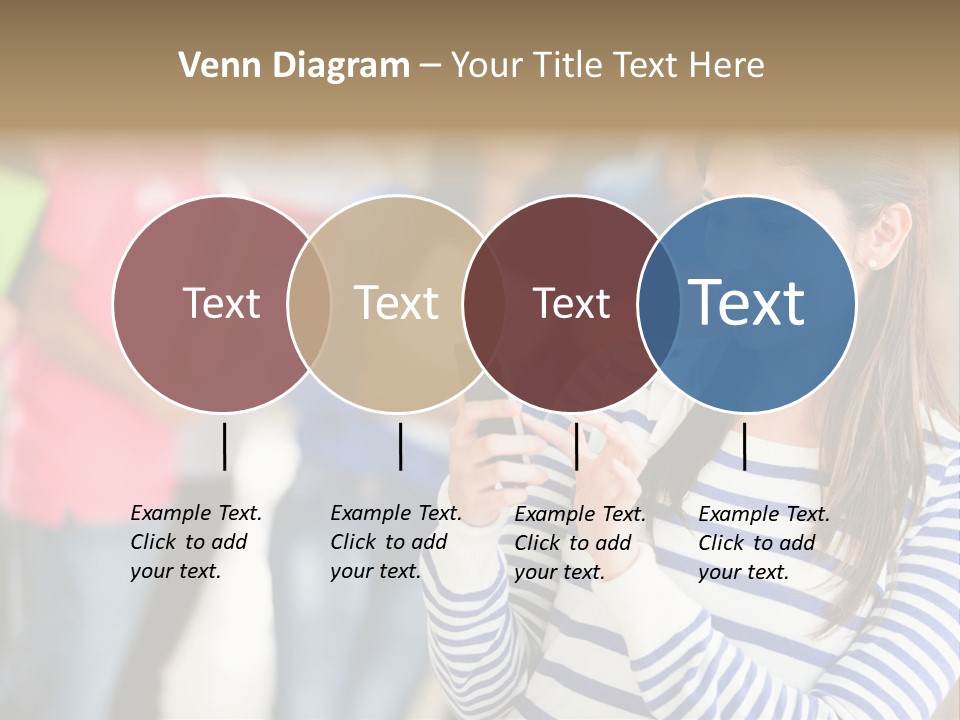 Attractive Casual Hispanic PowerPoint Template