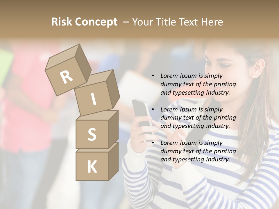 Attractive Casual Hispanic PowerPoint Template