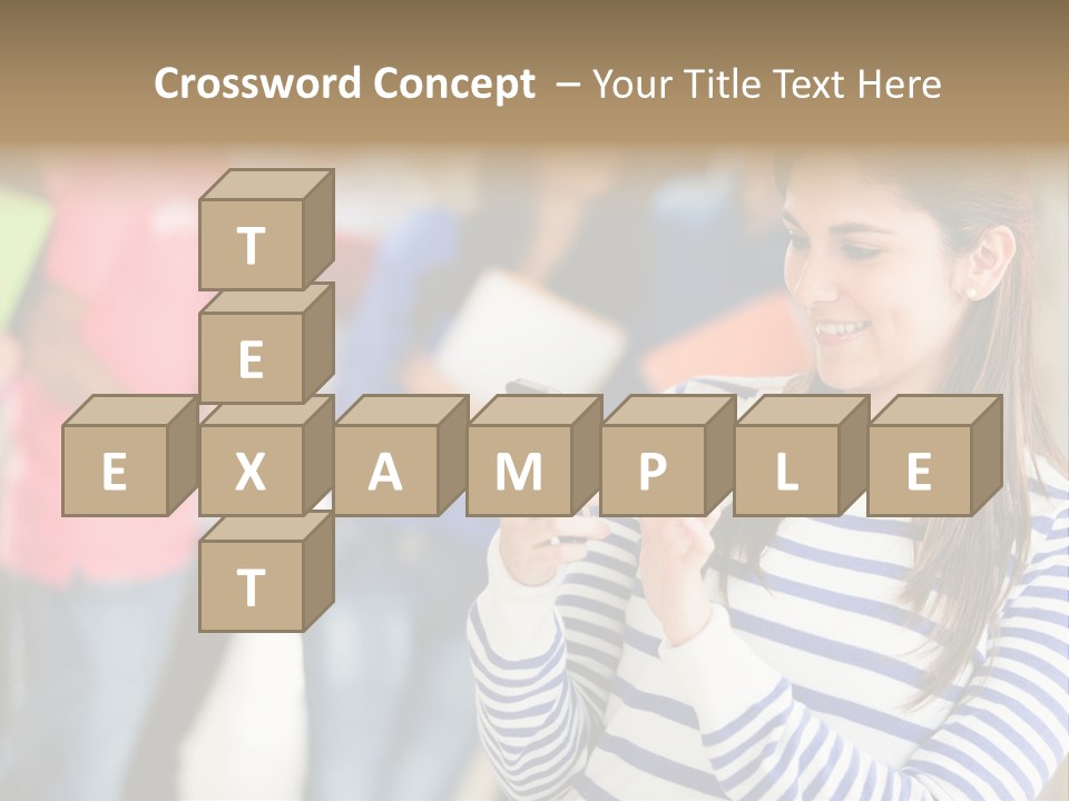 Attractive Casual Hispanic PowerPoint Template