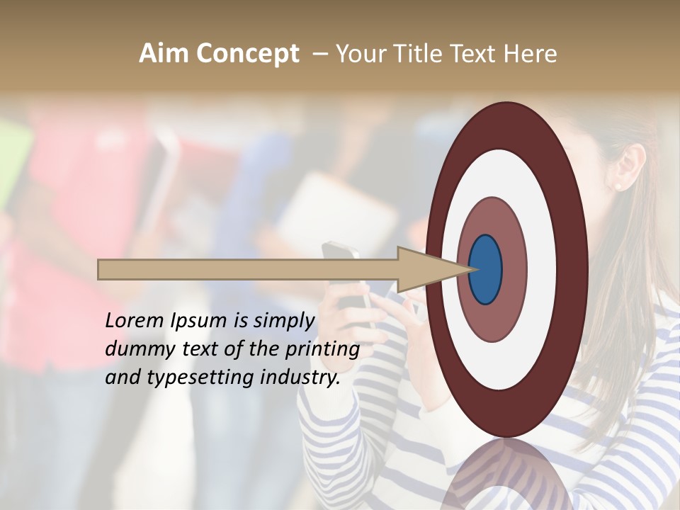 Attractive Casual Hispanic PowerPoint Template