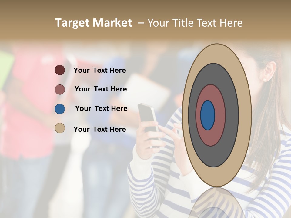 Attractive Casual Hispanic PowerPoint Template