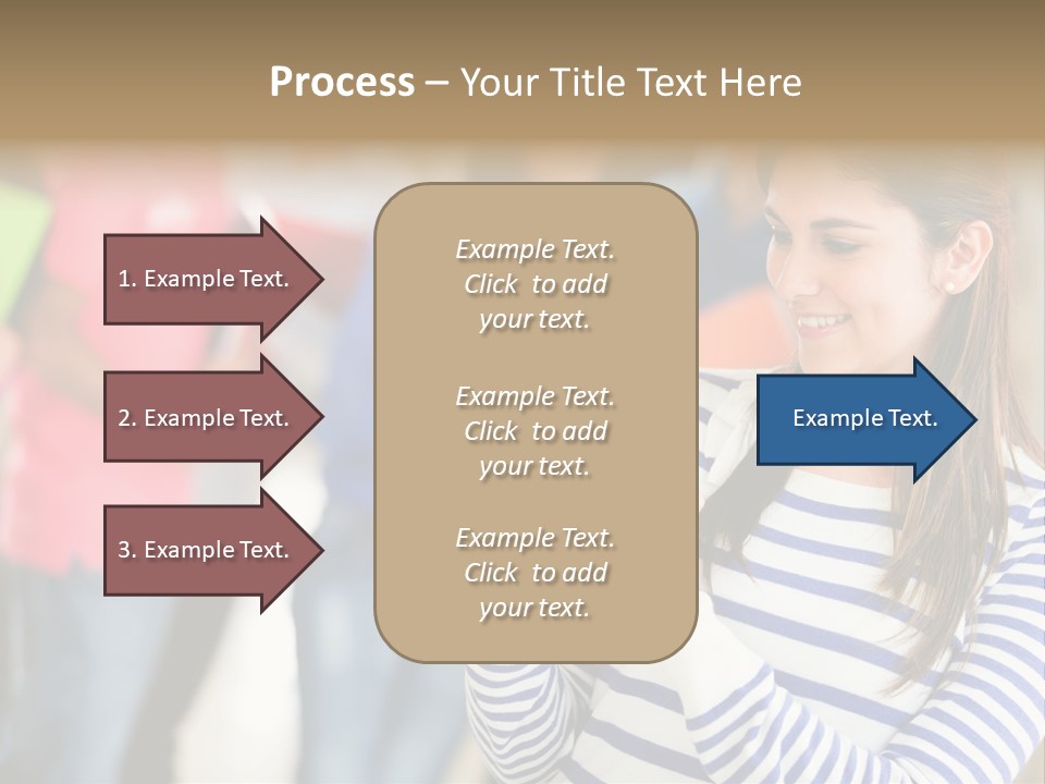 Attractive Casual Hispanic PowerPoint Template