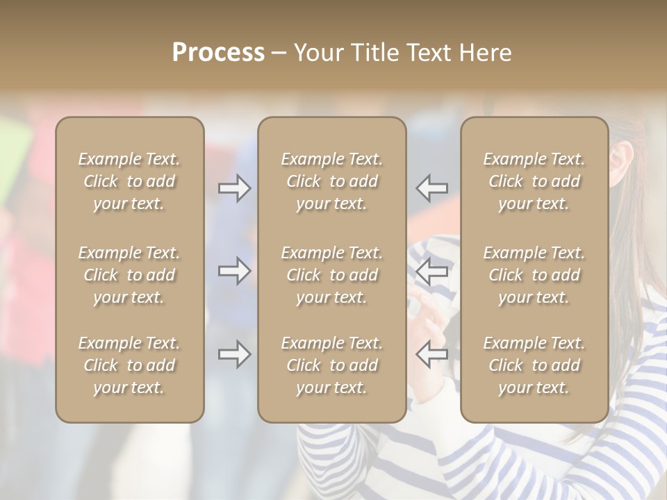 Attractive Casual Hispanic PowerPoint Template