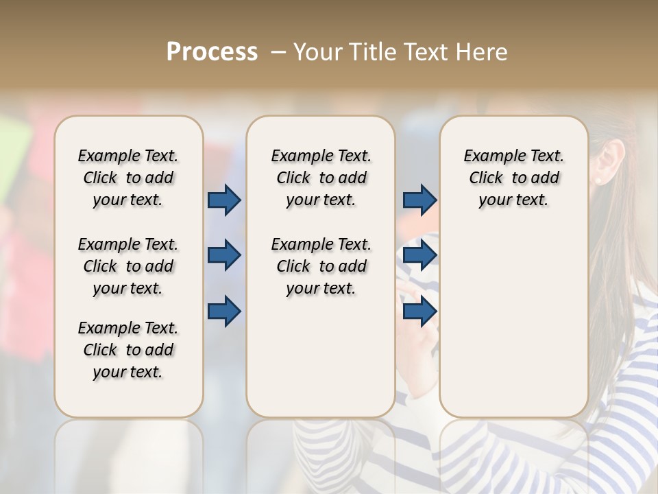 Attractive Casual Hispanic PowerPoint Template