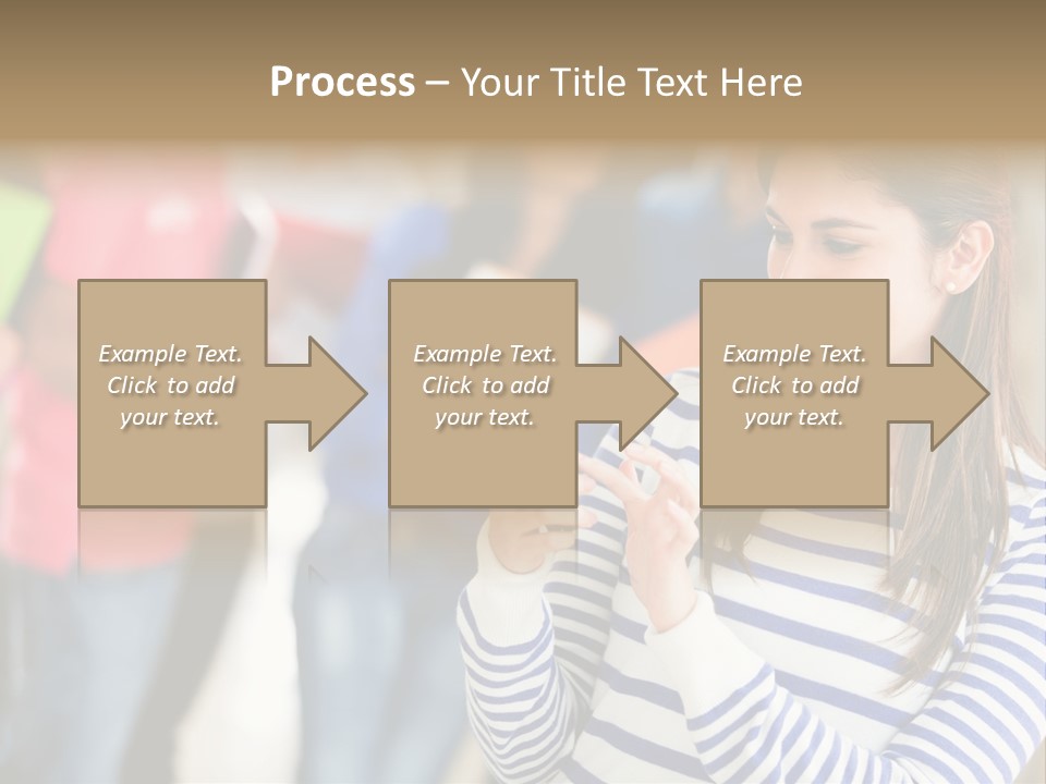 Attractive Casual Hispanic PowerPoint Template