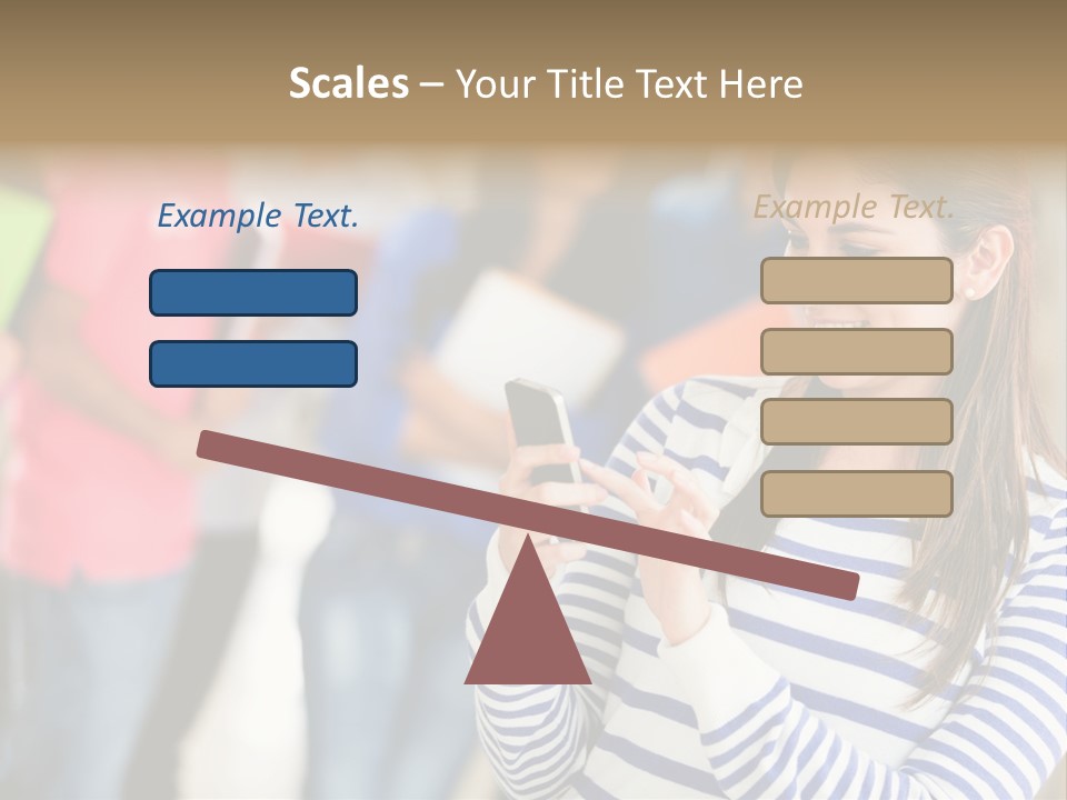Attractive Casual Hispanic PowerPoint Template