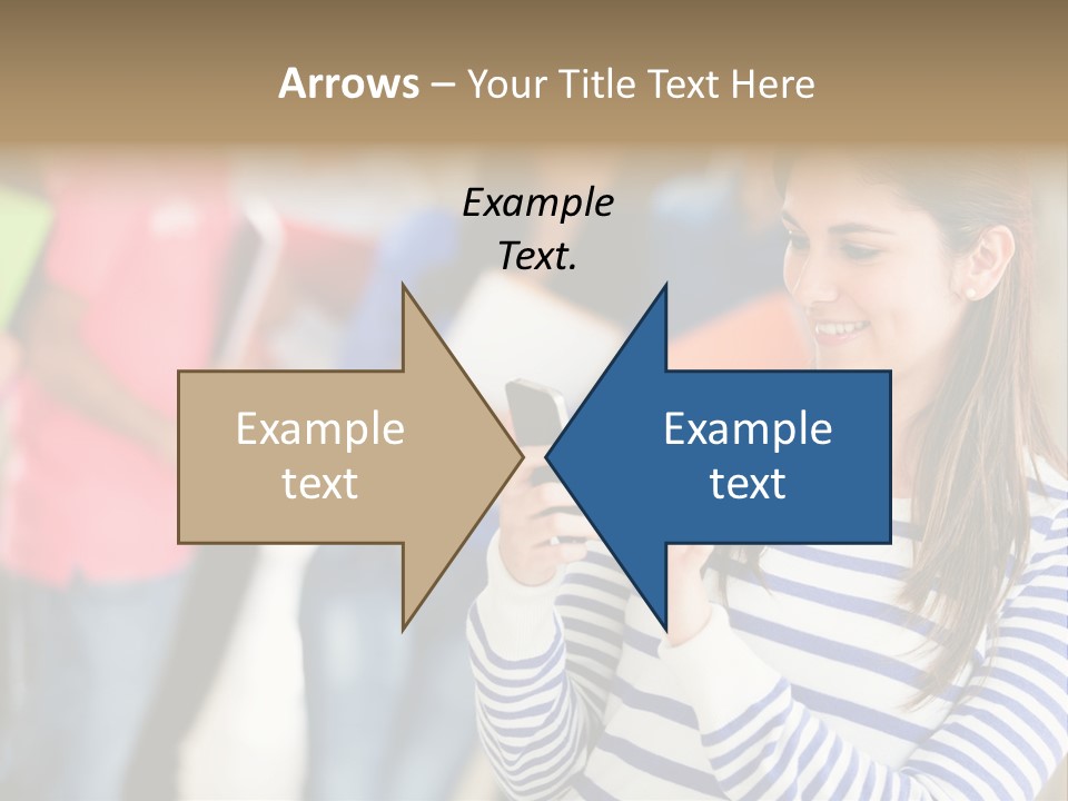 Attractive Casual Hispanic PowerPoint Template