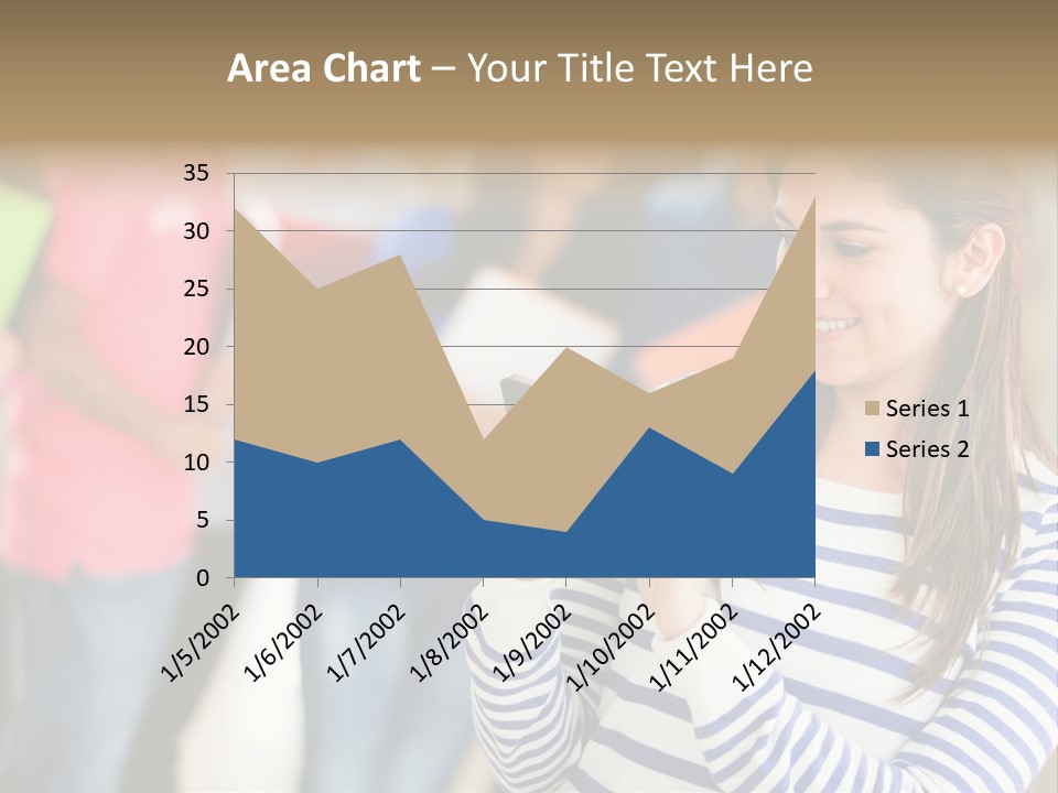 Attractive Casual Hispanic PowerPoint Template