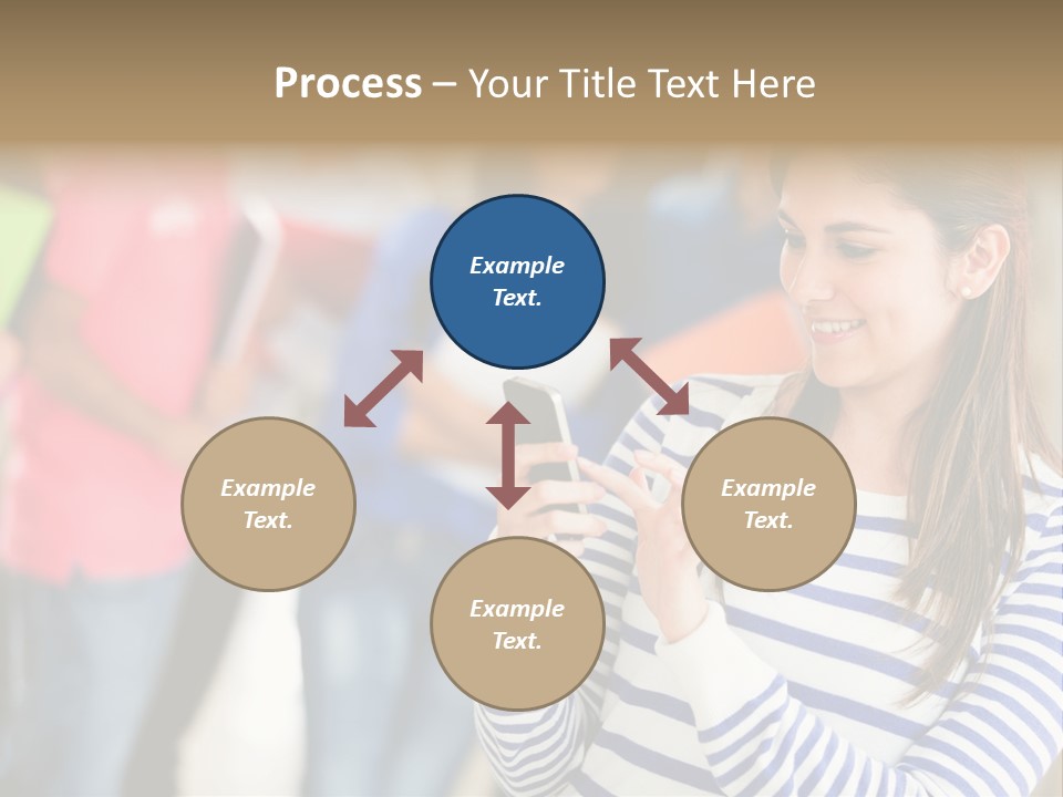 Attractive Casual Hispanic PowerPoint Template