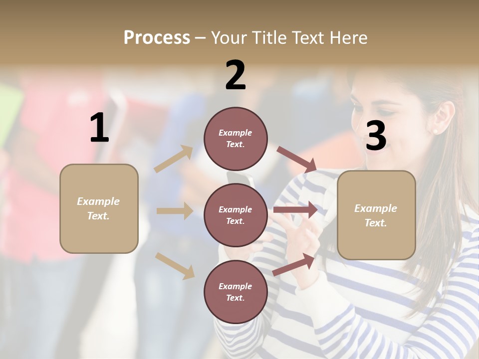 Attractive Casual Hispanic PowerPoint Template