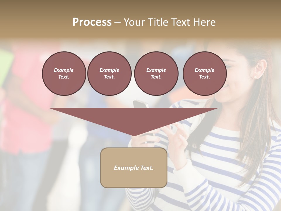 Attractive Casual Hispanic PowerPoint Template